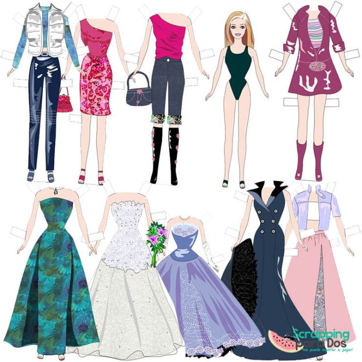 recortable barbie